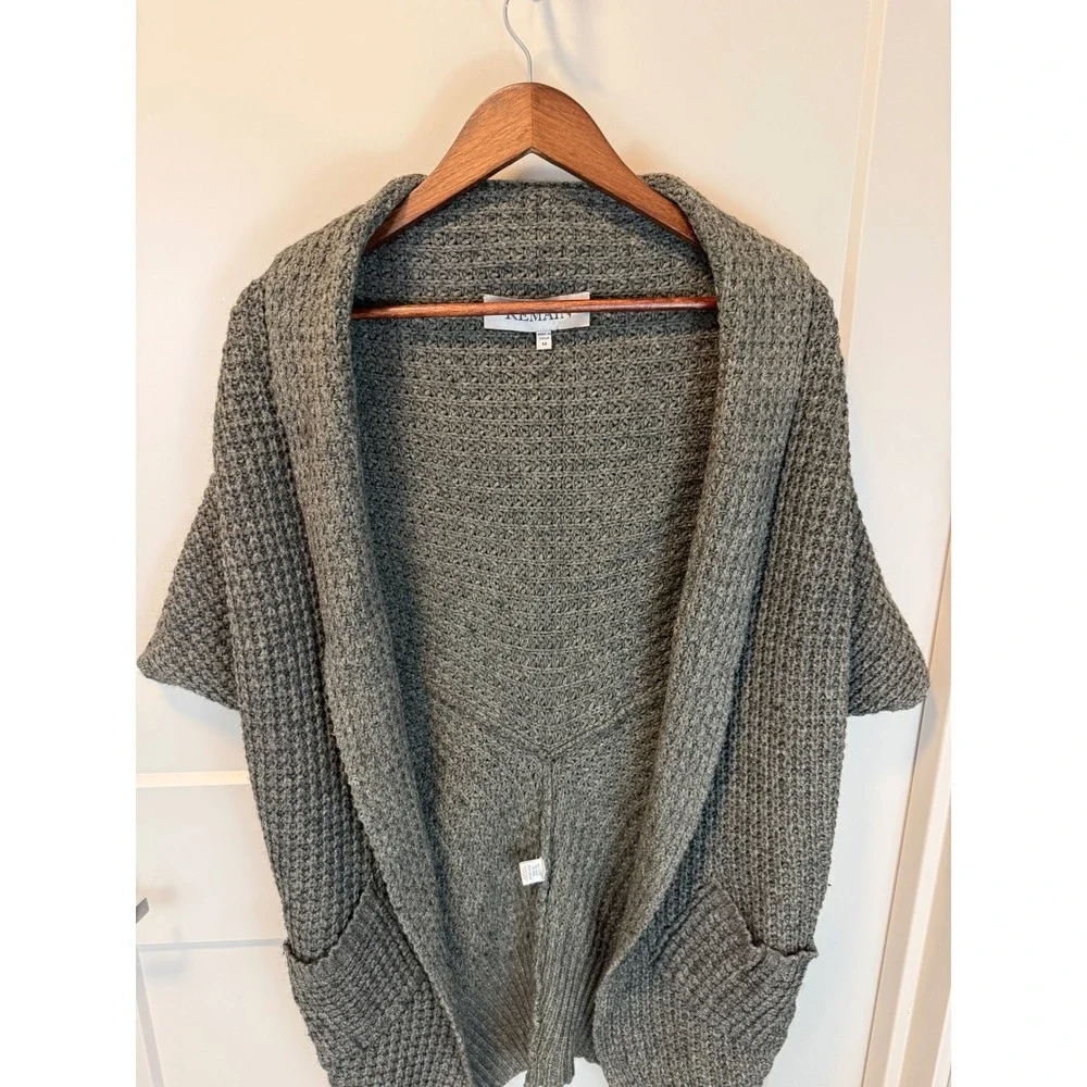 REMAIN Olive Green Chunky Cozy Open Front Dolman Cardigan‎ Coat Size M